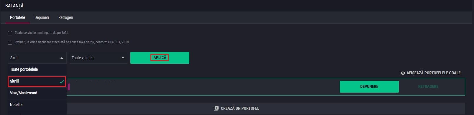 demonstration of how to make a deposit